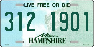 NH license plate 3121901