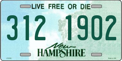 NH license plate 3121902
