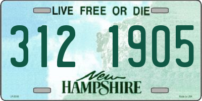 NH license plate 3121905