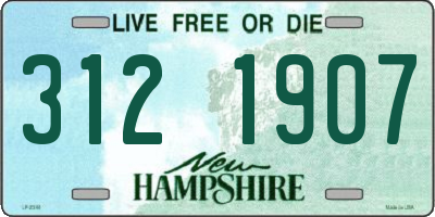 NH license plate 3121907