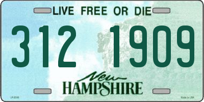 NH license plate 3121909