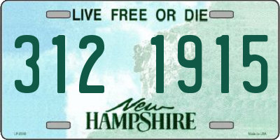NH license plate 3121915