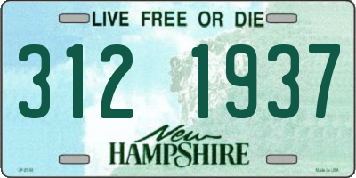 NH license plate 3121937