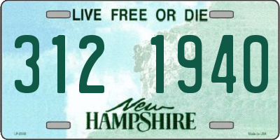 NH license plate 3121940
