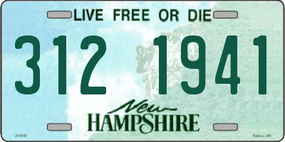 NH license plate 3121941