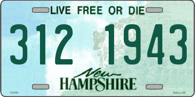 NH license plate 3121943