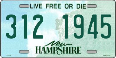 NH license plate 3121945
