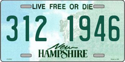 NH license plate 3121946