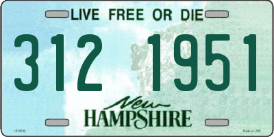 NH license plate 3121951