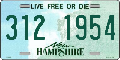 NH license plate 3121954