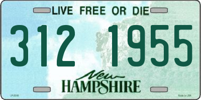 NH license plate 3121955