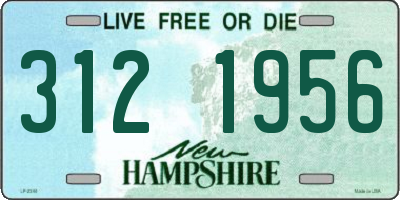 NH license plate 3121956