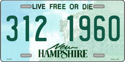 NH license plate 3121960