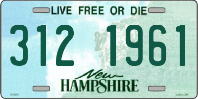 NH license plate 3121961