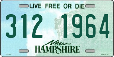 NH license plate 3121964