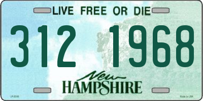 NH license plate 3121968
