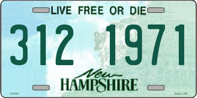 NH license plate 3121971