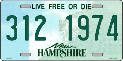 NH license plate 3121974