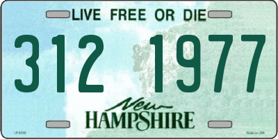 NH license plate 3121977