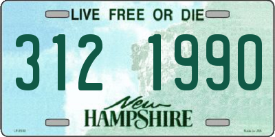 NH license plate 3121990