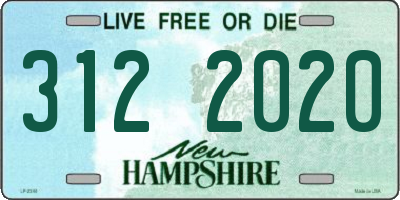NH license plate 3122020