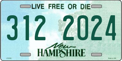 NH license plate 3122024