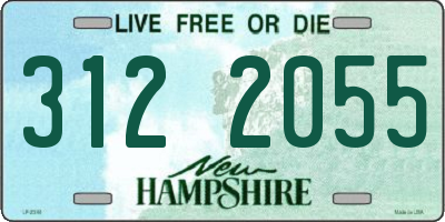 NH license plate 3122055