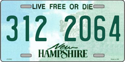 NH license plate 3122064