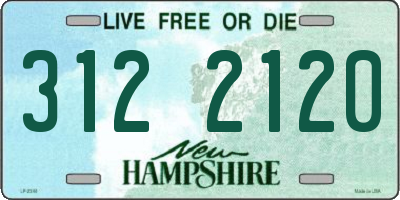 NH license plate 3122120