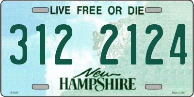 NH license plate 3122124