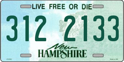 NH license plate 3122133