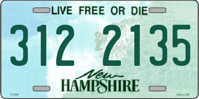 NH license plate 3122135