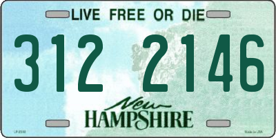 NH license plate 3122146