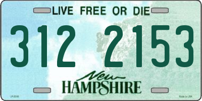NH license plate 3122153