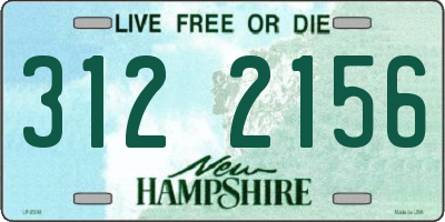 NH license plate 3122156
