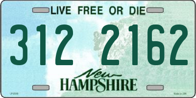 NH license plate 3122162