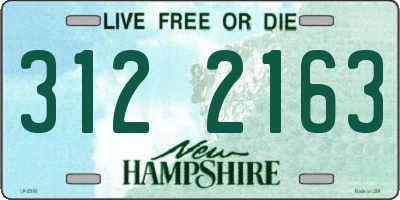 NH license plate 3122163