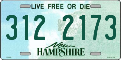 NH license plate 3122173