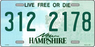 NH license plate 3122178