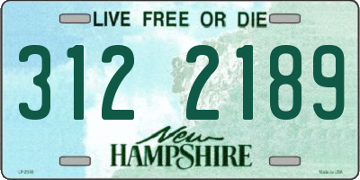 NH license plate 3122189