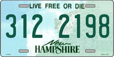 NH license plate 3122198