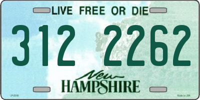 NH license plate 3122262