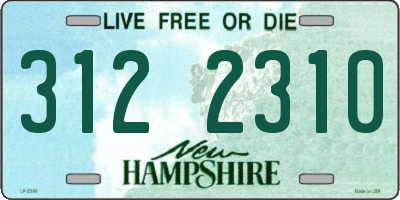 NH license plate 3122310