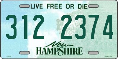 NH license plate 3122374