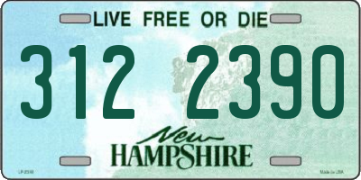 NH license plate 3122390