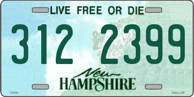 NH license plate 3122399
