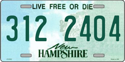 NH license plate 3122404