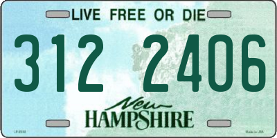 NH license plate 3122406