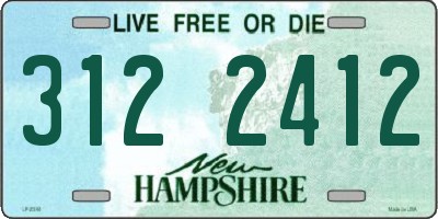 NH license plate 3122412