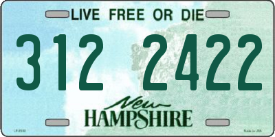 NH license plate 3122422